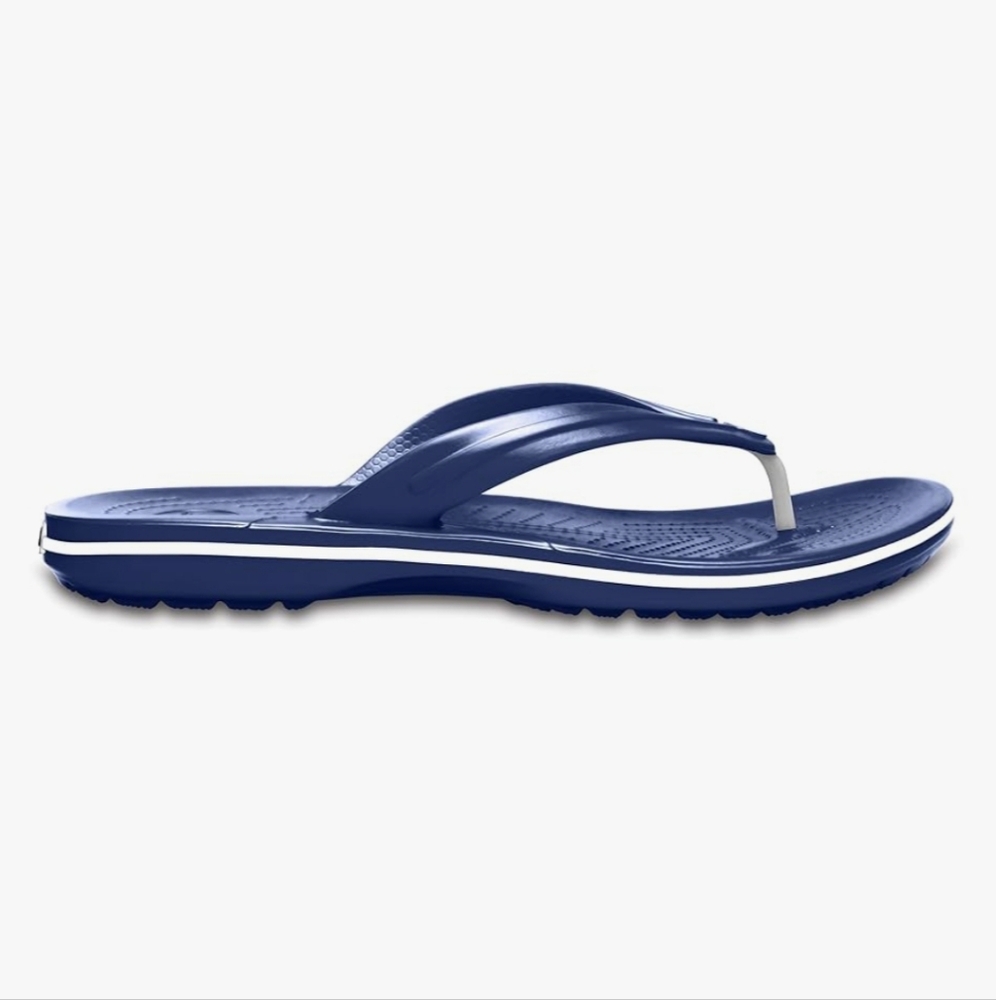 Crocs  Men Crocband  Navy Blue Flip Flops Sandal Size 11 - Picture 13 of 13